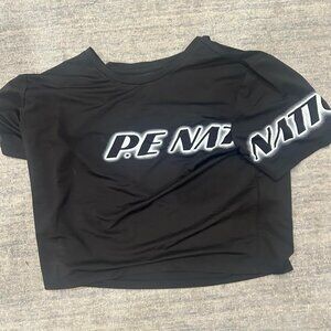 PE nation black tee
